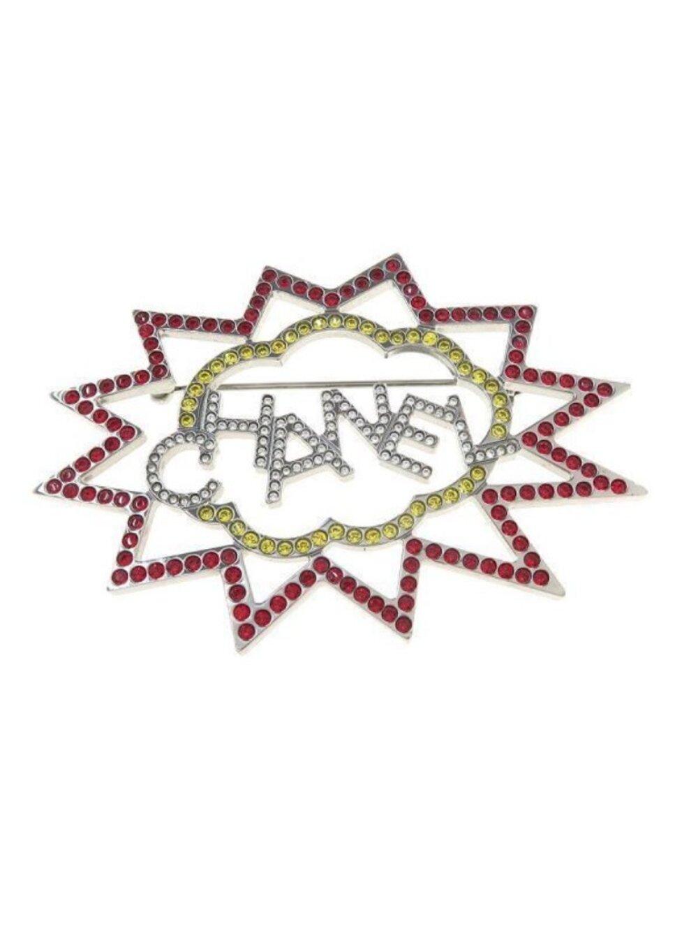Chanel 17K Brooch Silver